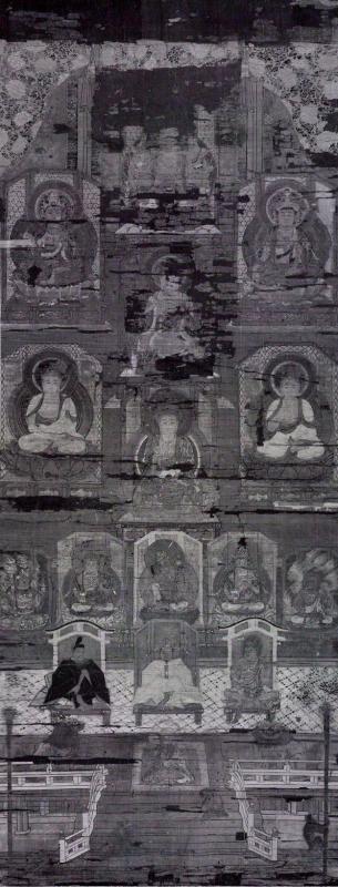 『日吉山王本地仏曼荼羅図（赤外線撮影画像）』の画像