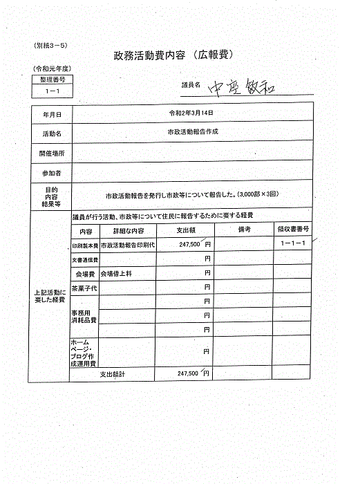 『中座G-3』の画像