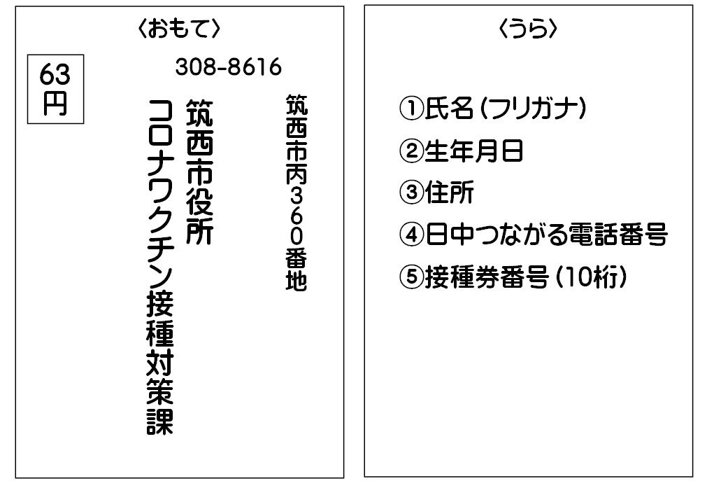 はがき予約 見本