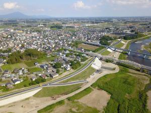 鬼怒川堤防（川島地区）