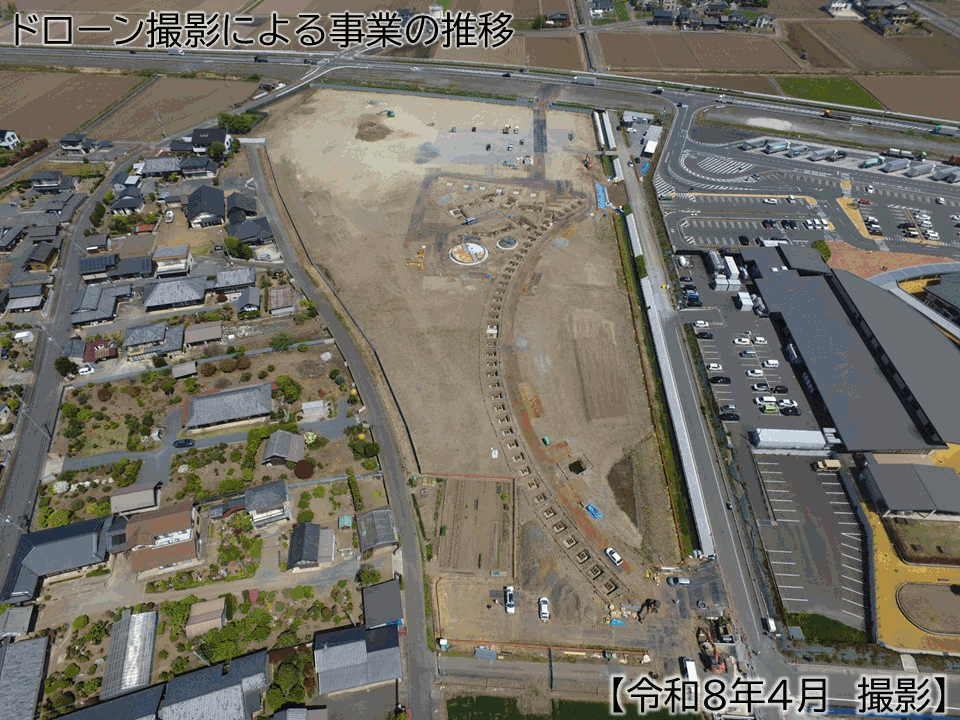 [gif]道の駅拡張整備事業の経過_ドローン_4月時点_0518
