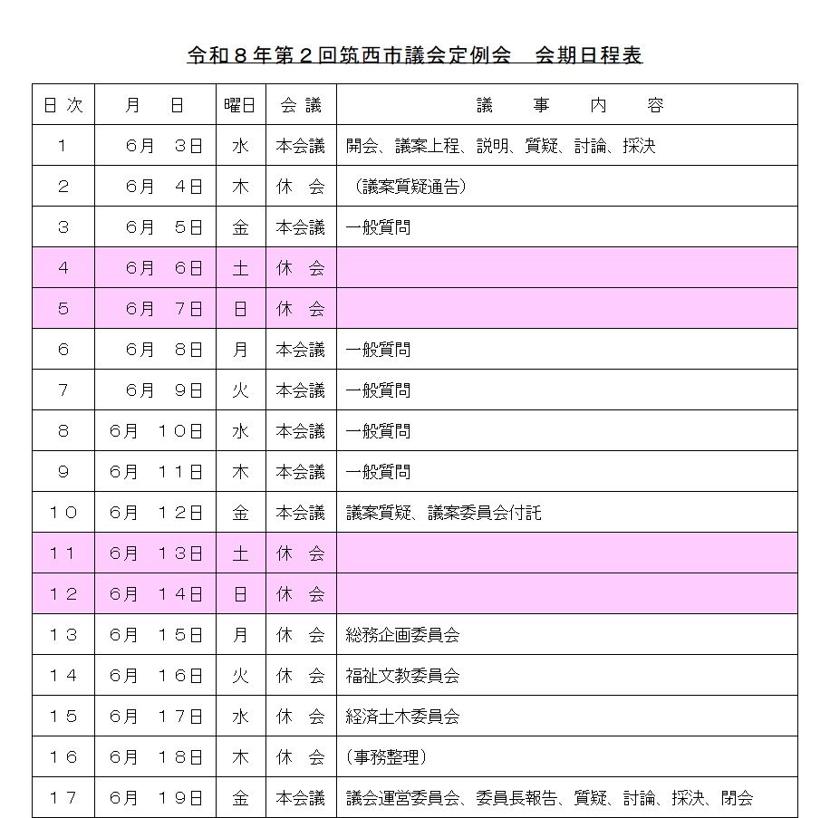 R8.2T会期日程表