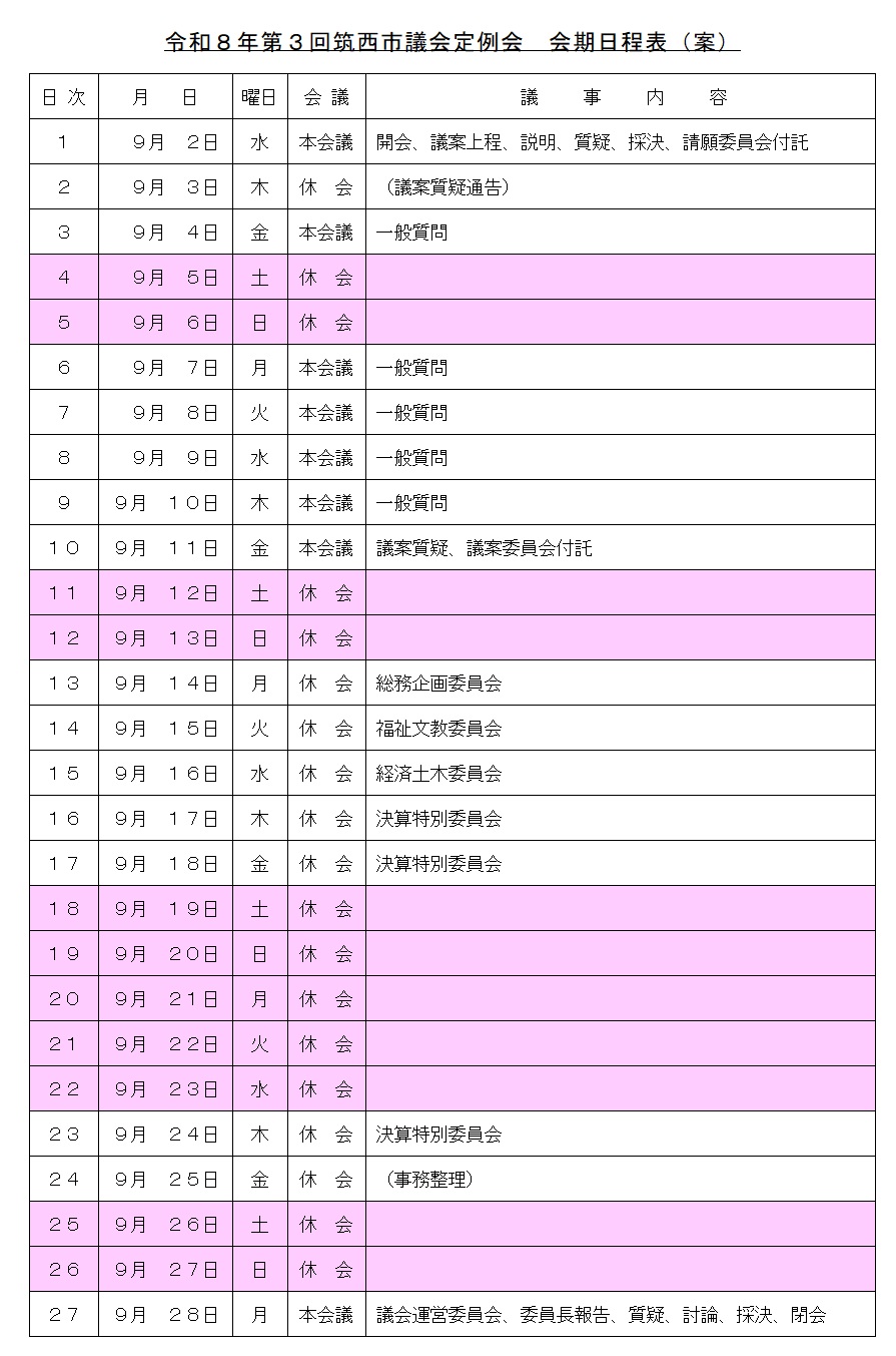 R8.３T会期日程表